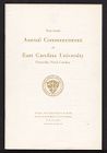 Program of the Sixty-Fourth Annual Commencement of East Carolina University